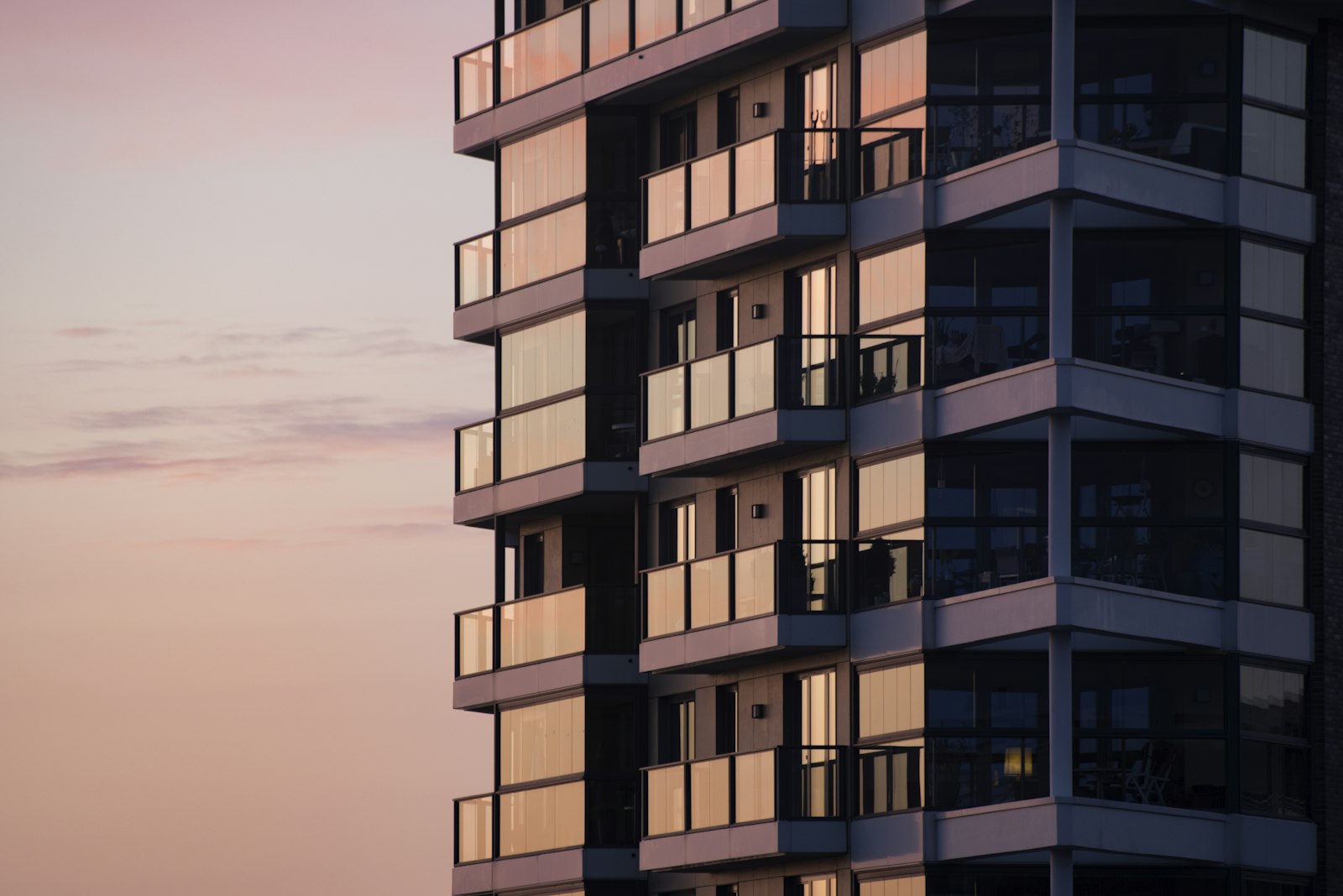 Modern apartment building
