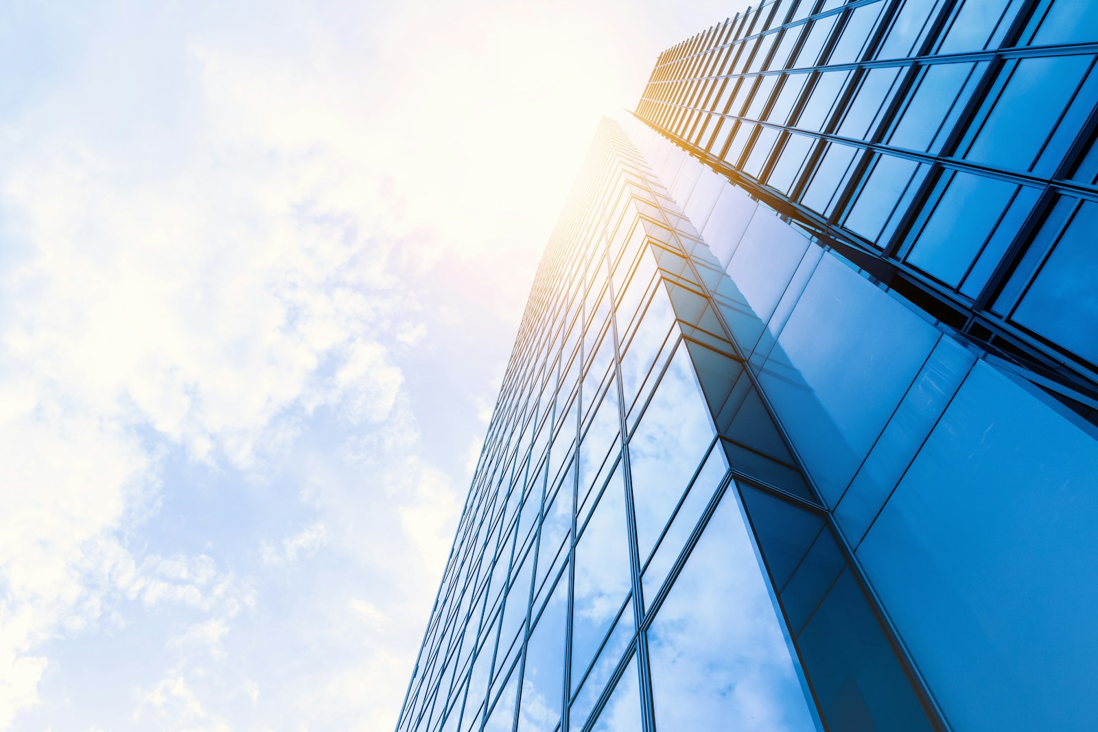 Glass office skyscraper